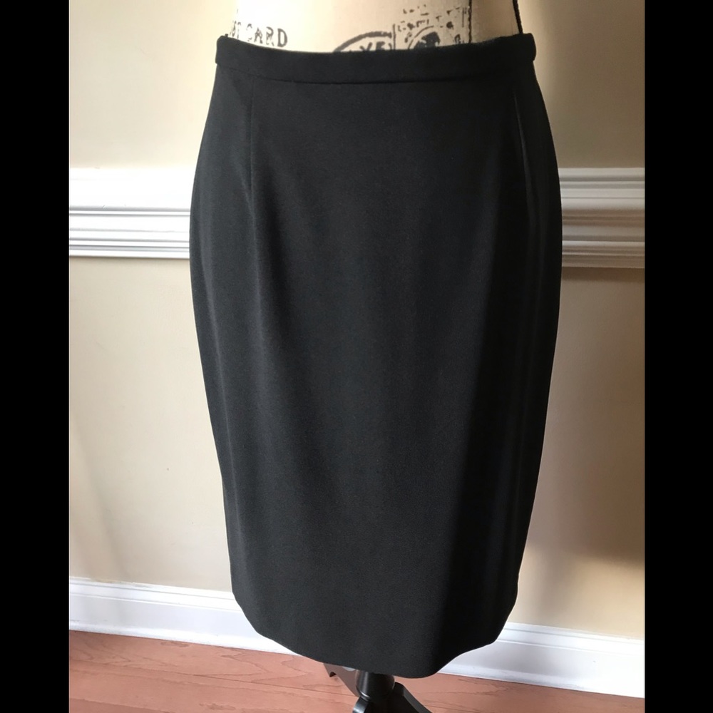 David Warren NY women’s Pencil Black Skirt sz 12